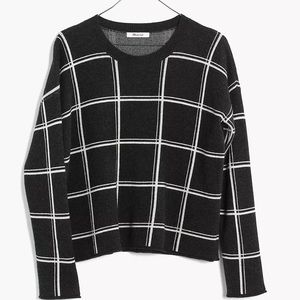 Madewell Double Windowpane Pullover Sweater